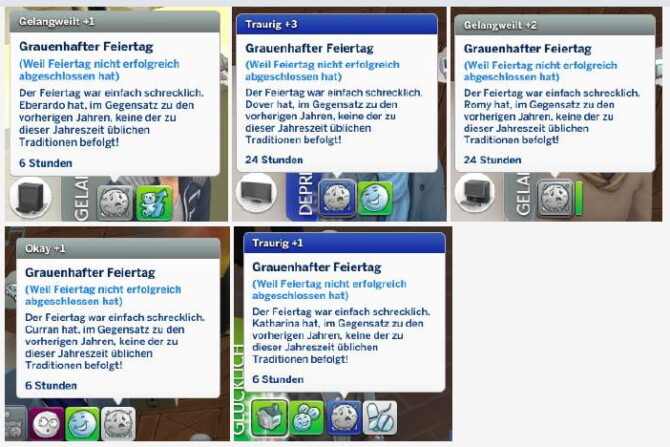 Sims 4 No Holidays Failure Drama by andiberlin at Mod The Sims 4