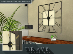 3d Square Wall Clock (not A Decal) By Tyravb