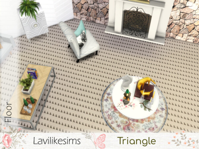 Sims 4 Triangle floor by lavilikesims at TSR