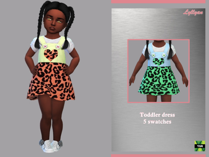 Sims 4 Toddler Dress Dara by LYLLYAN at TSR
