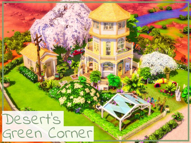 Sims 4 Deserts Green Corner by simmer adelaina at TSR