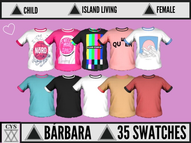 Sims 4 Barbara T Shirt at Clarity Sims