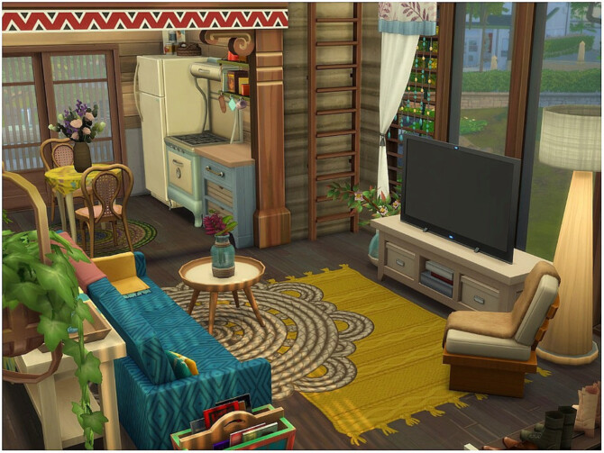 Sims 4 Cozy Treehouse by lotsbymanal at TSR