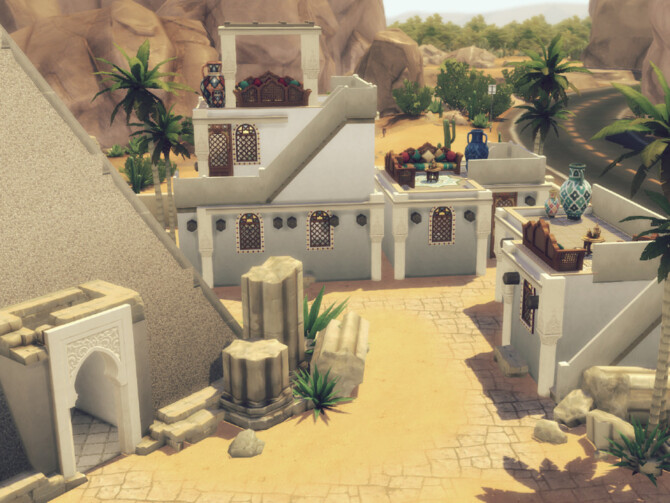 Sims 4 Trip to Egypt lot by GenkaiHaretsu at TSR