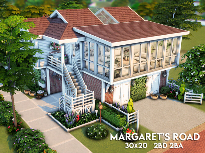Sims 4 Margarets Road home by xogerardine at TSR