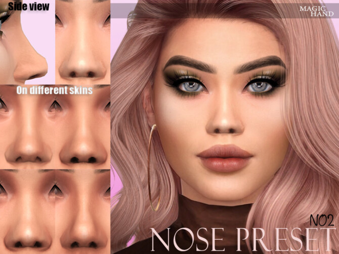 Sims 4 Nose Preset N02 by MagicHand at TSR