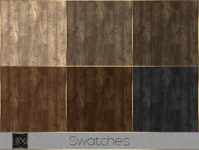 Sims 4 TX Rustic Wood Floor by theeaax at TSR