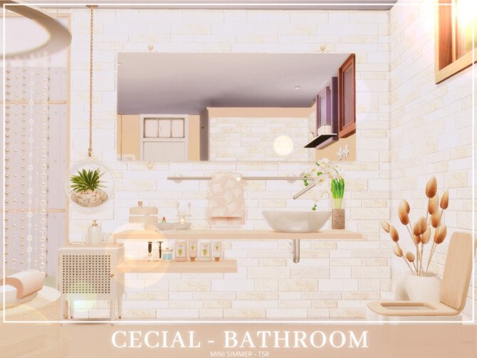 Sims 4 Cecial Bathroom by Mini Simmer at TSR
