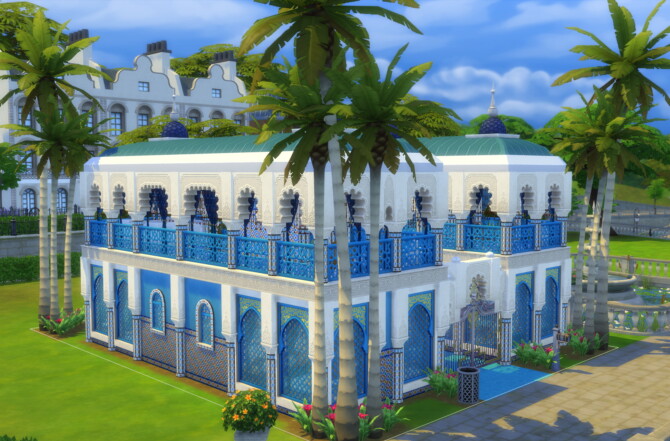 Sims 4 Villa Rabat   Moroccan Style Home by DominoPunkyHeart at Mod The Sims 4