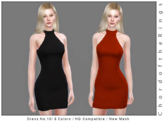 Sims 4 Dress No.10 by ChordoftheRings at TSR
