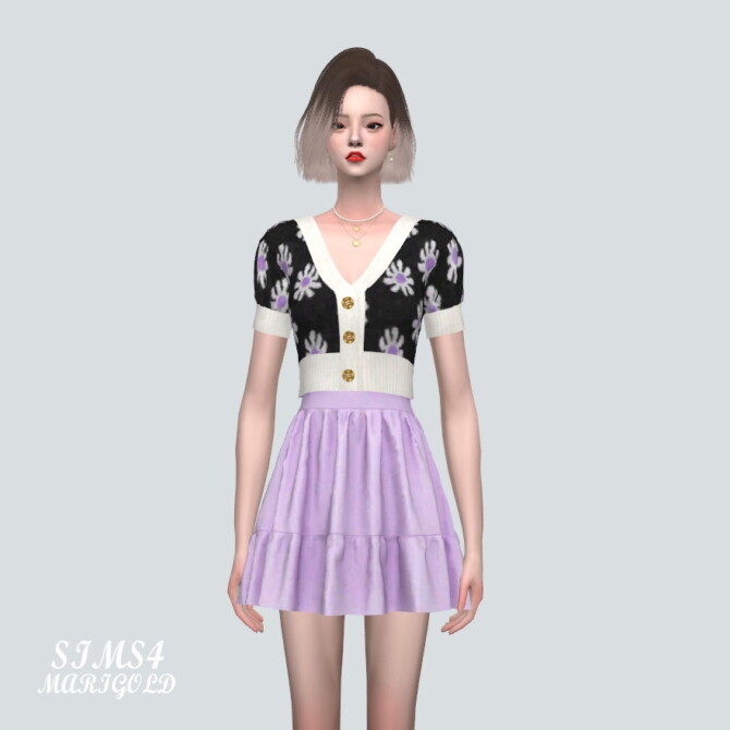 Sims 4 Mini Cardigan With G Skirt at Marigold
