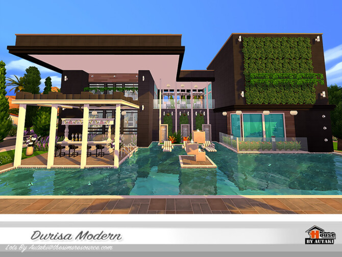 Sims 4 Durisa Modern House by autaki at TSR