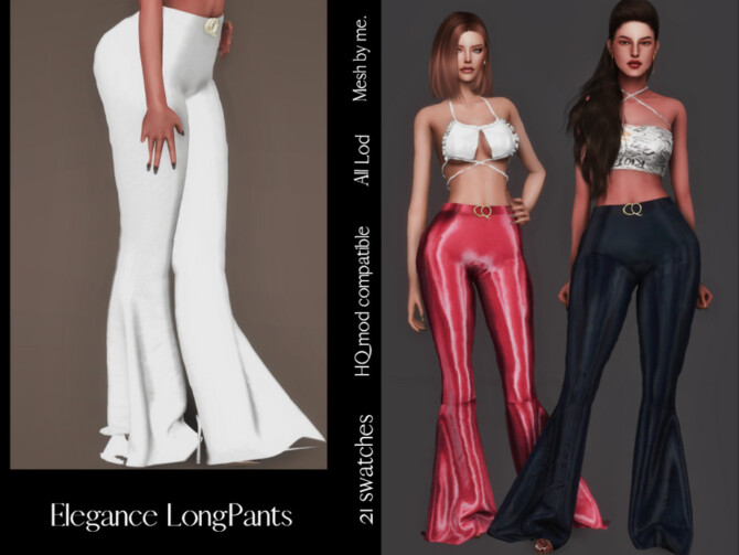 Sims 4 Elegance Longs Pants by couquett at TSR