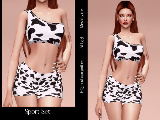 Sims 4 Sport Set (Pants and Top) by couquett at TSR