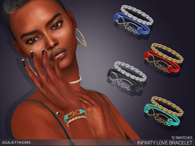 Sims 4 Infinity Love Bracelet by feyona at TSR