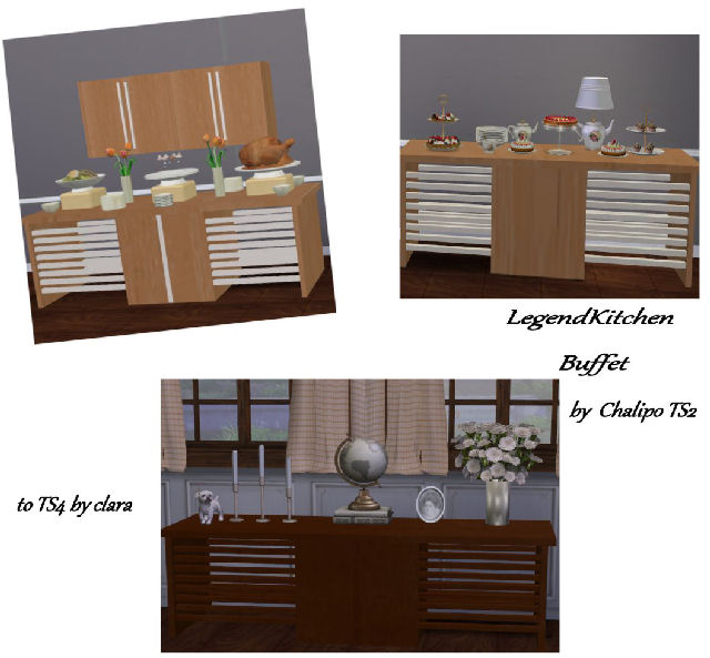 Sims 4 Legend Kitchen by Clara at All 4 Sims