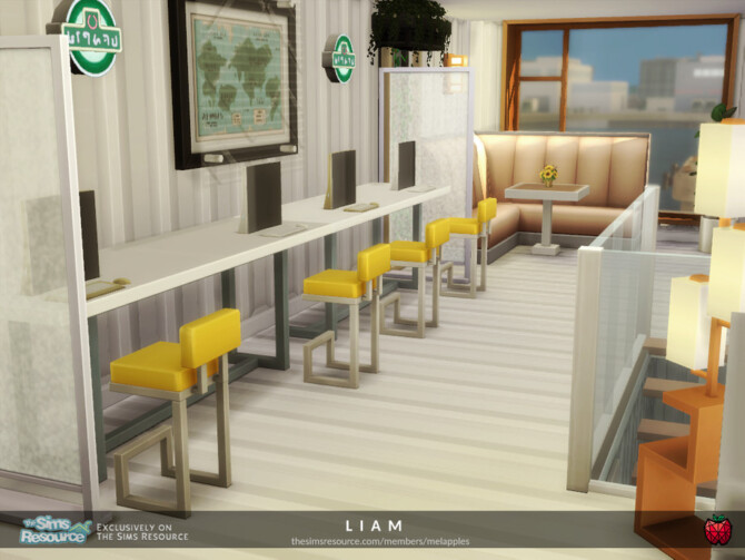 Sims 4 Liam cafe by melapples at TSR