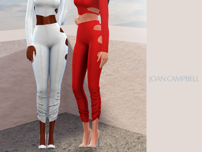 Sims 4 Lissa pants by Joan Campbell Beauty at TSR
