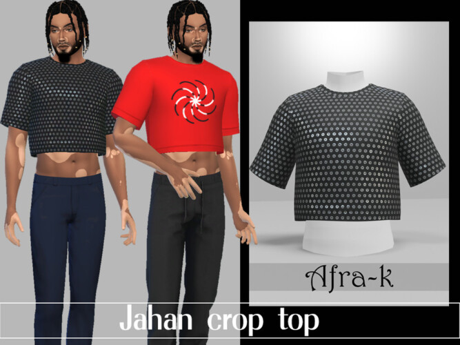 Jahan Crop Top By Akaysims