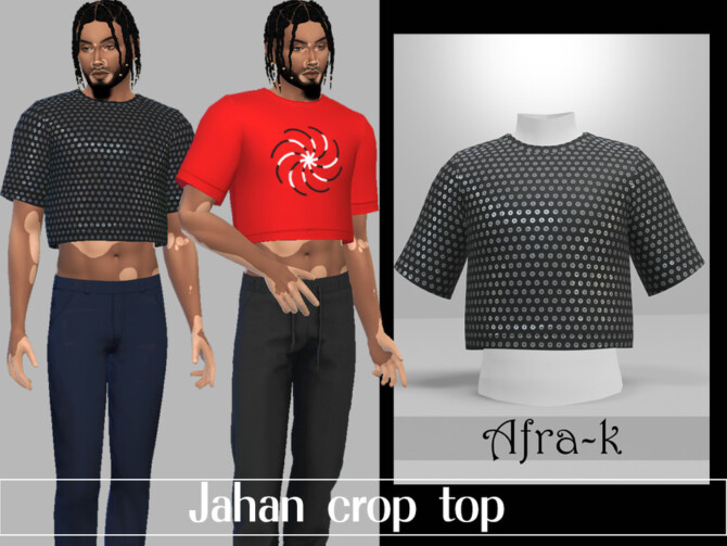 Sims 4 Jahan crop top by akaysims at TSR