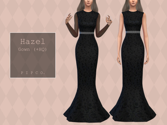 Sims 4 Hazel Gown by Pipco at TSR