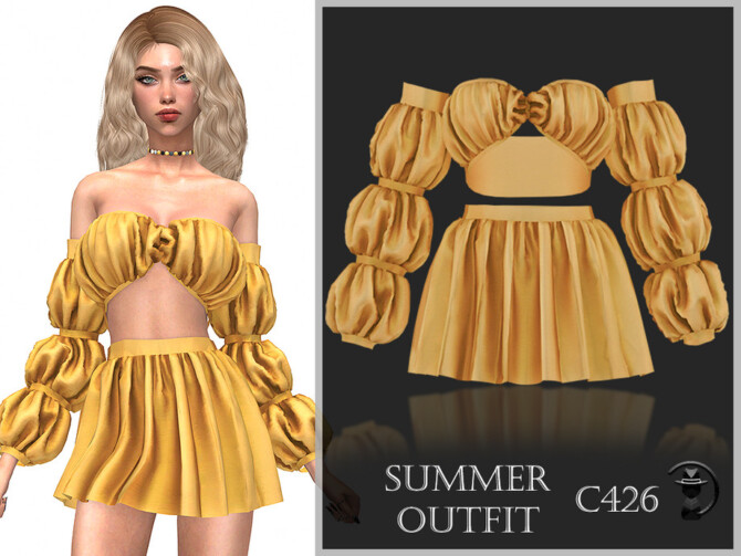 Sims 4 Summer Outfit C426 by turksimmer at TSR