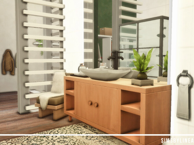 Sims 4 Contemporary Master Bathroom by SIMSBYLINEA at TSR