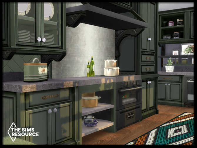 Sims 4 Country Kitchen set by seimar8 at TSR