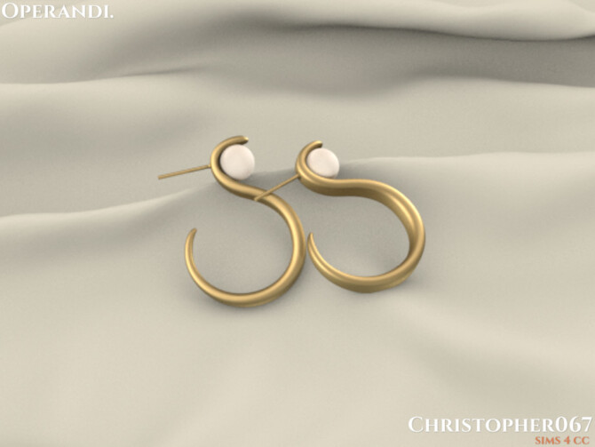 Sims 4 Operandi Earrings by Christopher067 at TSR