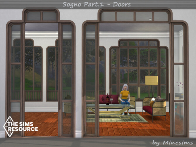 Sims 4 Sogno Part.1 Doors by Mincsims at TSR