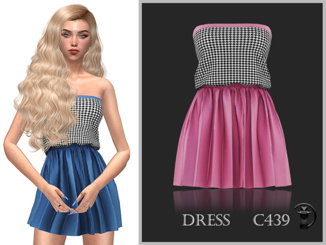 Sims 4 Dress C439 by turksimmer at TSR