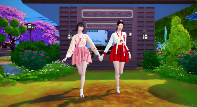 Sims 4 Modern Hanbok at Mochachiii