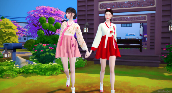 Sims 4 Modern Hanbok at Mochachiii