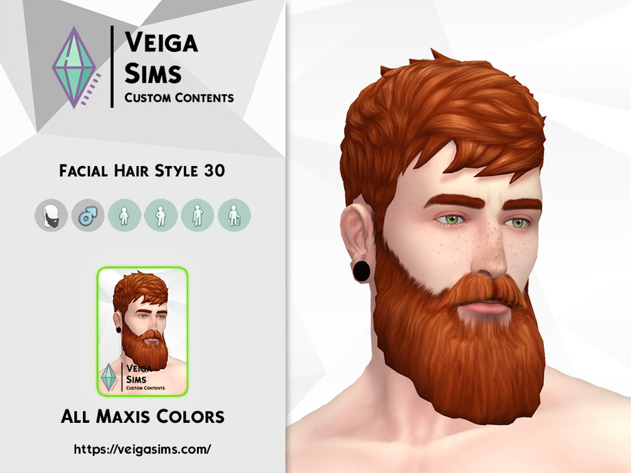 Sims 4 Male Mustache