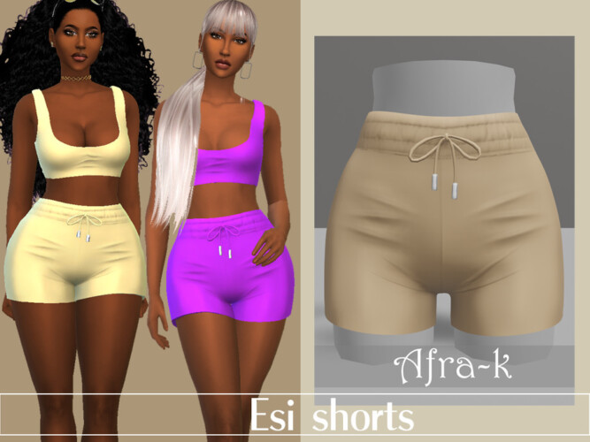 Esi Summer Shorts By Akaysims