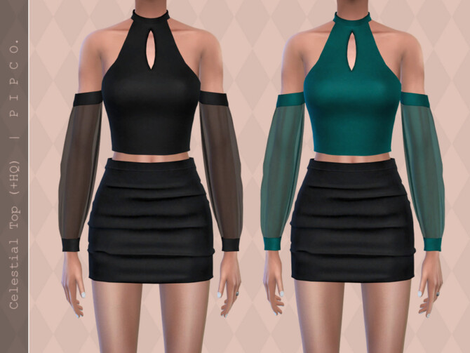 Sims 4 Celestial Top by Pipco at TSR