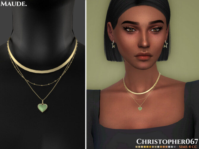 Sims 4 Maude Necklace by Christopher067 at TSR