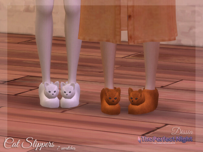 Sims 4 Cat Slippers by Dissia at TSR
