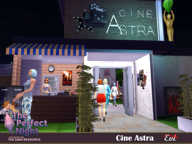 Sims 4 The Perfect Night Cine Astra by evi at TSR