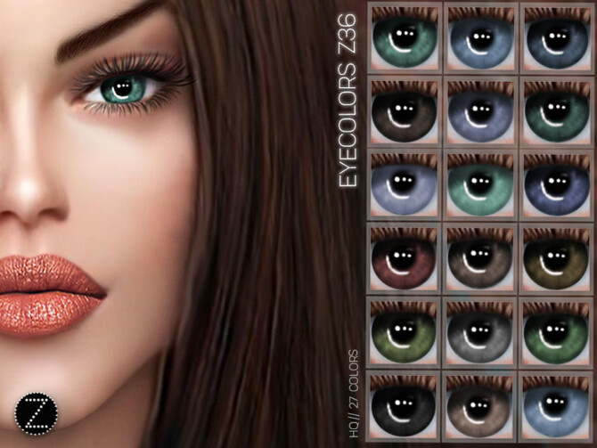 Sims 4 EYECOLORS Z36 by ZENX at TSR