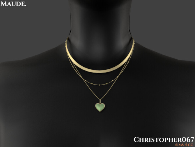 Sims 4 Maude Necklace by Christopher067 at TSR