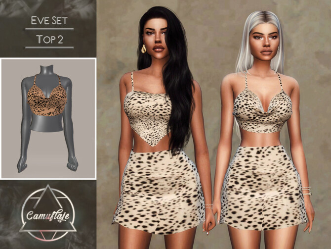Sims 4 Eve Set Top II by Camuflaje at TSR