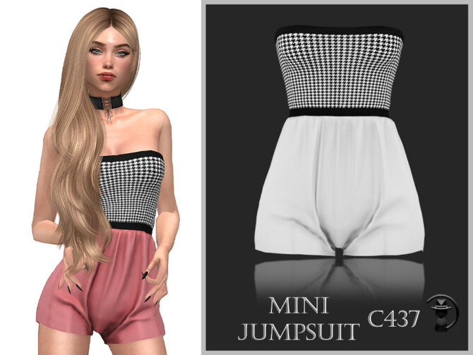 Sims 4 Mini Jumpsuit C437 by turksimmer at TSR
