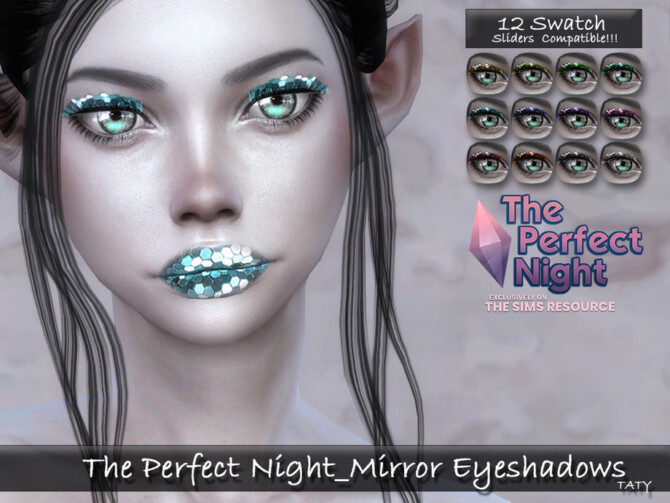 Sims 4 Mirror Eyeshadows by tatygagg at TSR