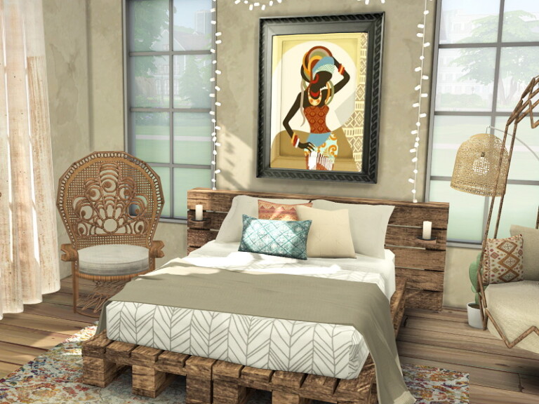 Boho Bedroom by Flubs79 at TSR » Sims 4 Updates