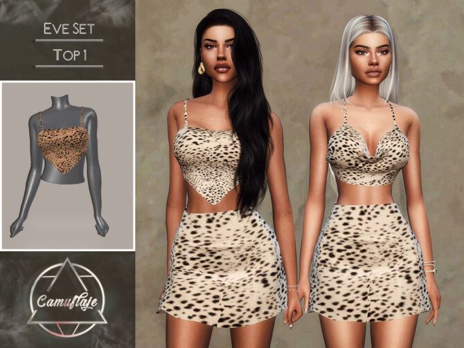 Sims 4 Eve Set Top I by Camuflaje at TSR