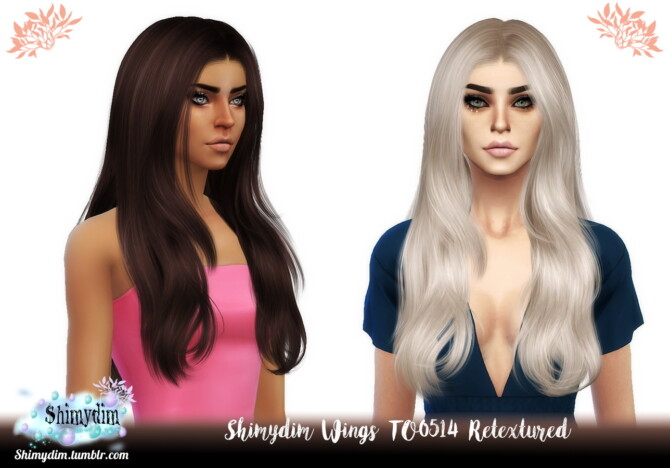 Sims 4 Wings TO0514 Hair Retexture at Shimydim Sims