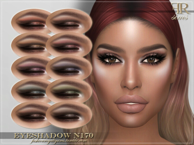 Sims 4 FRS Eyeshadow N170 by FashionRoyaltySims at TSR