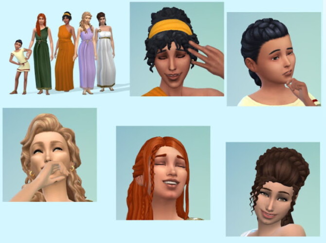 Sims 4 Sapphos Circle family at KyriaT’s Sims 4 World