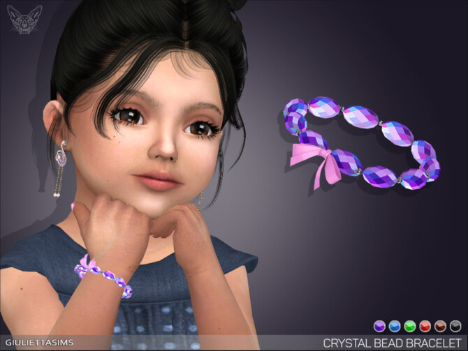 Sims 4 Crystal Beads Baby Bracelet by feyona at TSR